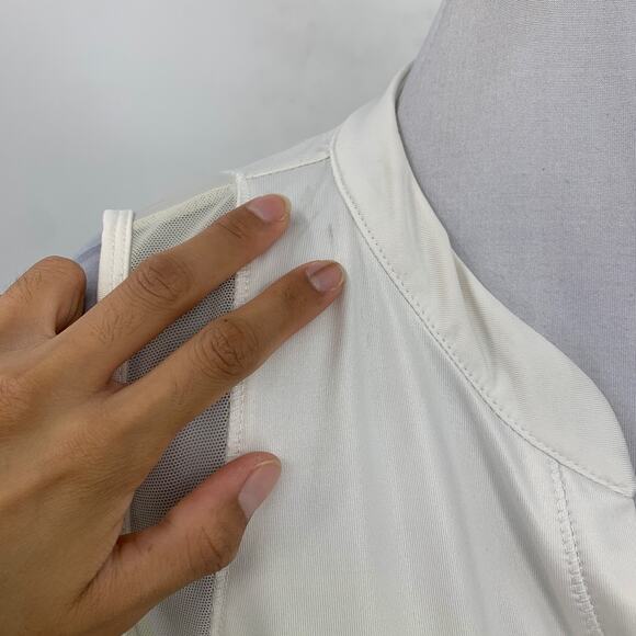 Lucky In Love Tank Top Womens XL Extra Large Wild Ombre Mesh Panel Sleeveless - Picture 5 of 13